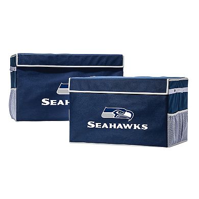 Franklin Sports Seattle Seahawks Large Collapsible Footlocker Storage Bin