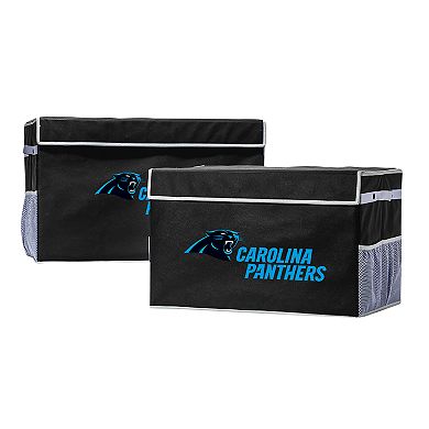 Franklin Sports Carolina Panthers Large Collapsible Footlocker Storage Bin