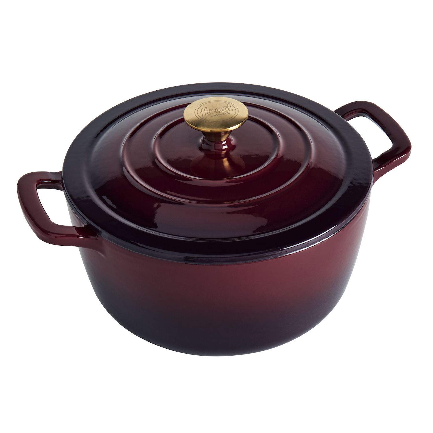 Food Network 5-qt. Enameled Cast-Iron Dutch Oven - Thumbnail 4