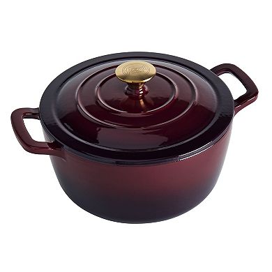 Enameled 5-qt. Cast Iron Dutch Oven Pot & Lid