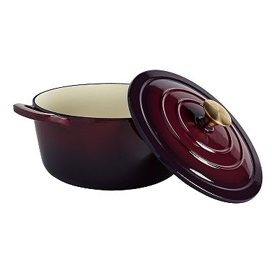 Enameled 5-qt. Cast Iron Dutch Oven Pot & Lid