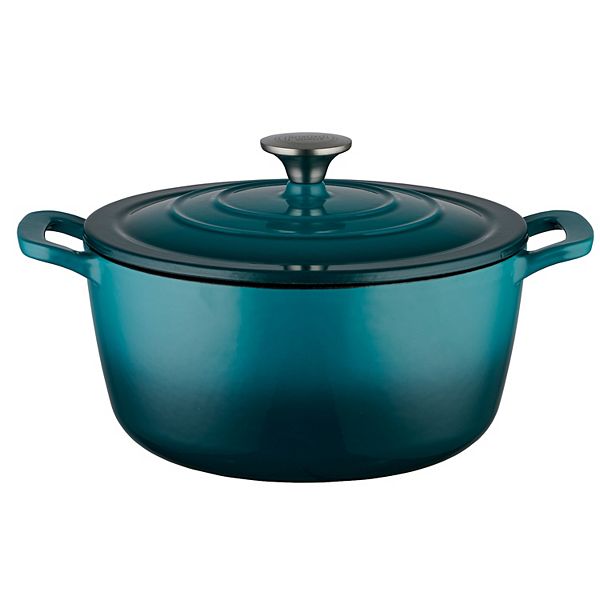Food Network™ 5-qt. Enameled Cast-Iron Dutch Oven - Turquoise Ombre