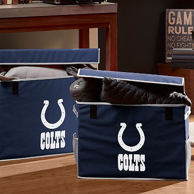 Franklin Sports Indianapolis Colts Small Collapsible Footlocker Storage Bin
