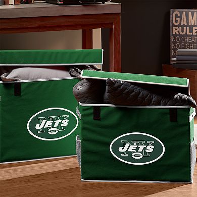Franklin Sports New York Jets Small Collapsible Footlocker Storage Bin