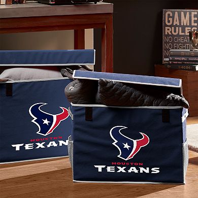 Franklin Sports Houston Texans Small Collapsible Footlocker Storage Bin