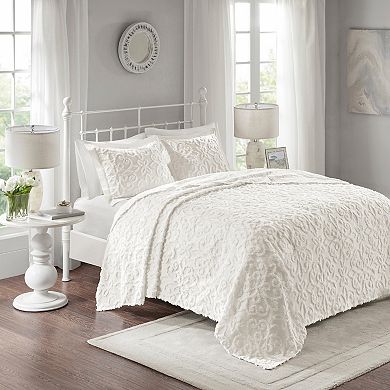 Madison Park Sarah 3-piece Cotton Chenille Bedspread Set