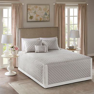 Madison Park Levine 4-piece Tailored Bedspread Set