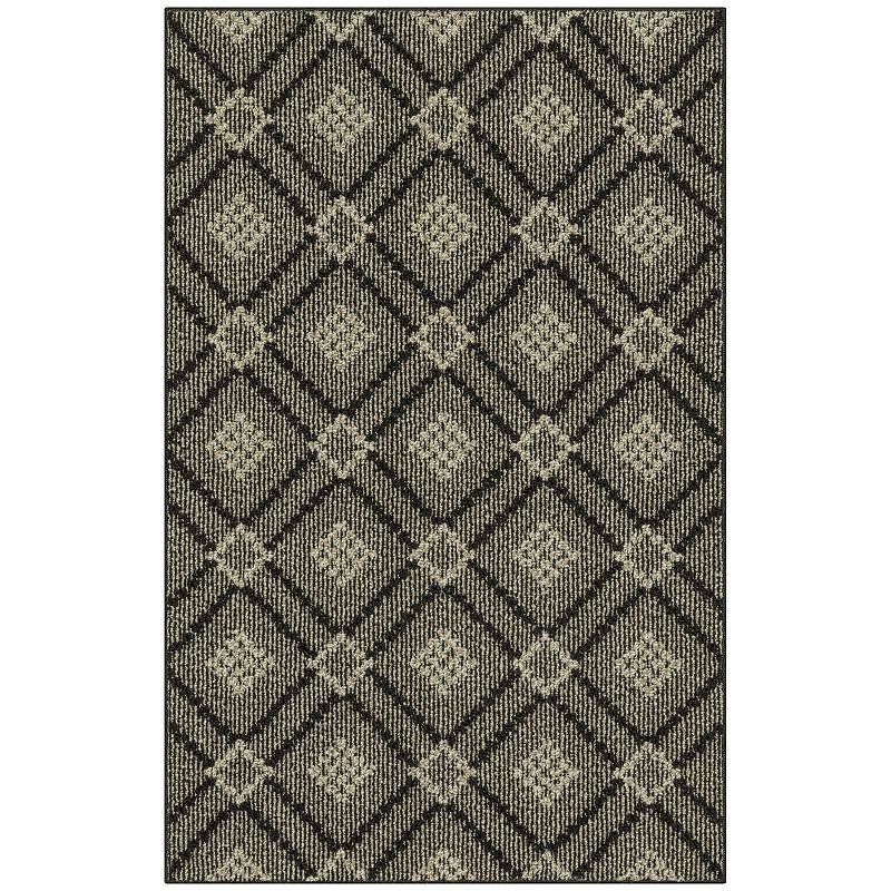 Sonoma Goods For Life® Covington Area & Washable Throw Rug, Black 30x43 in 