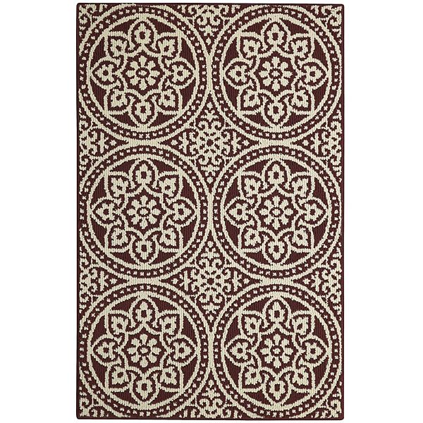 Sonoma Goods For Life® Covington Area & Washable Throw Rug - Cranberry (5X7 FT)