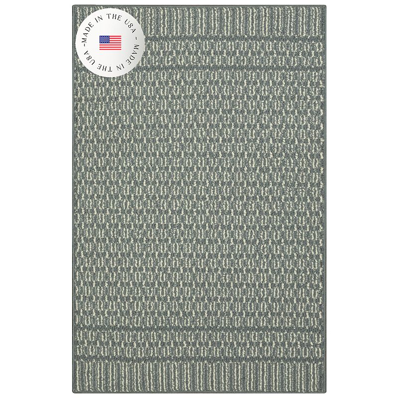 Sonoma Goods For Life Covington Area & Washable Throw Rug, Med Grey, 7X10 Ft