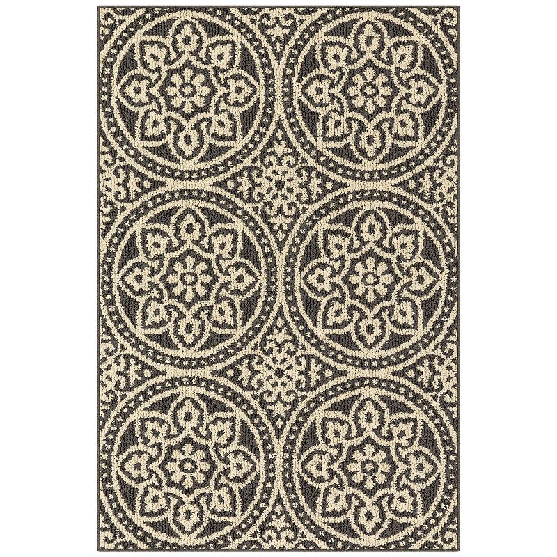 Sonoma Goods For Life Covington Area & Washable Throw Rug, Grey, 7X10 Ft