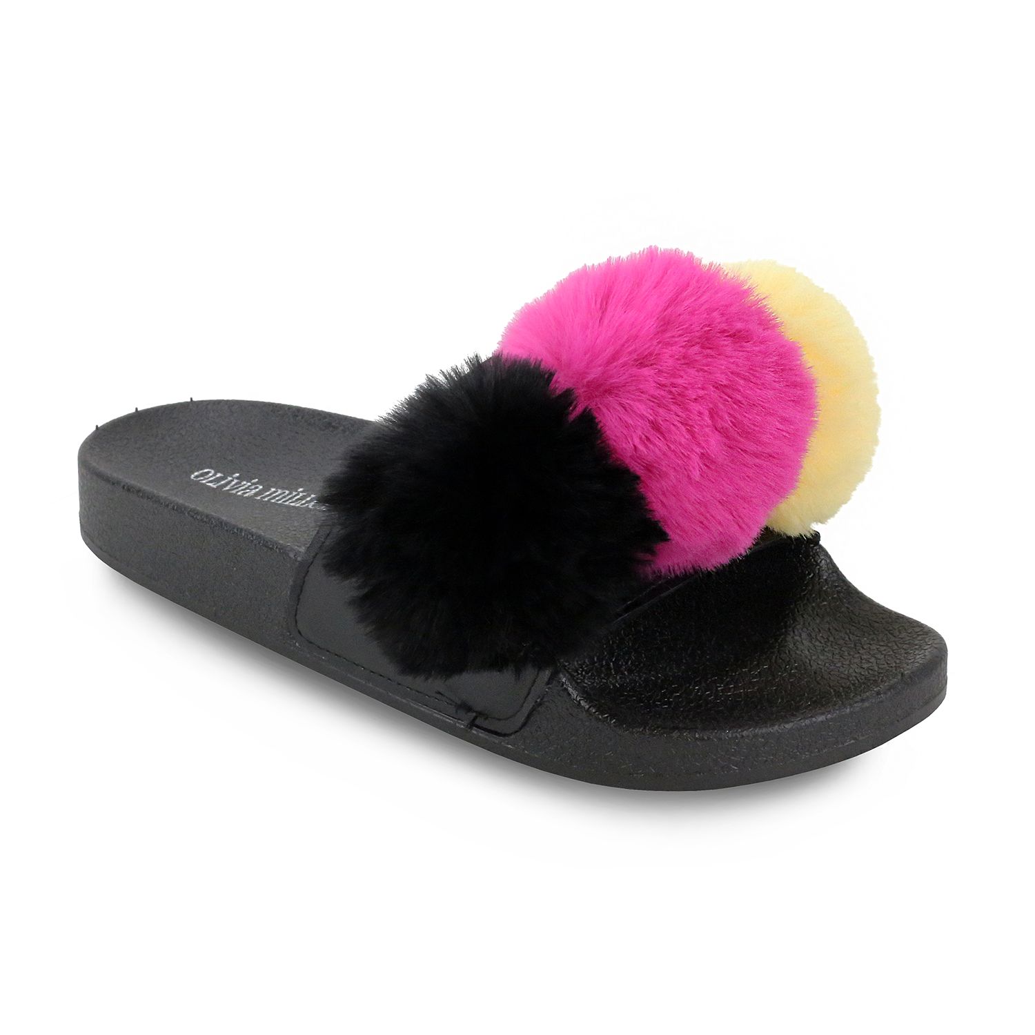 fluffy sandals nike