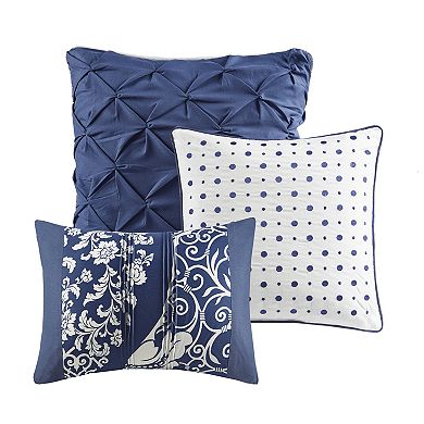 Madison Park Marcella 6-Piece Quilt Set with Shams and Decorative Pillows