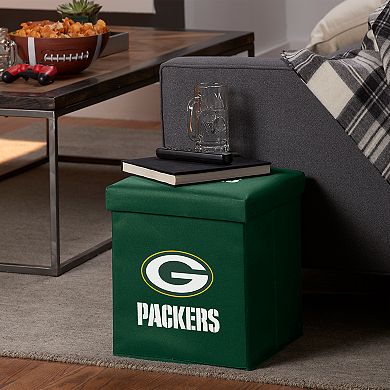 Franklin Sports Green Bay Packers Storage Ottoman with Detachable Lid