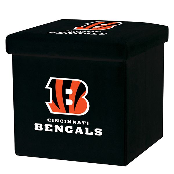 Franklin Sports Cincinnati Bengals Storage Ottoman with Detachable Lid