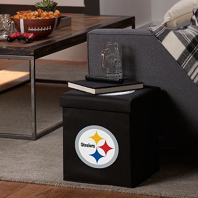 Franklin Sports Pittsburgh Steelers Storage Ottoman with Detachable Lid