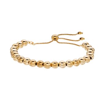 Argento Bella Sterling Silver Bead Bolo Bracelet