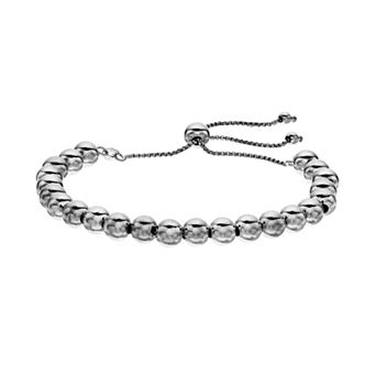 Argento Bella Sterling Silver Bead Bolo Bracelet