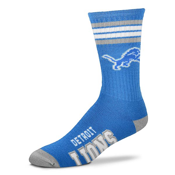 Men's For Bare Feet Detroit Lions Deuce Crew Socks