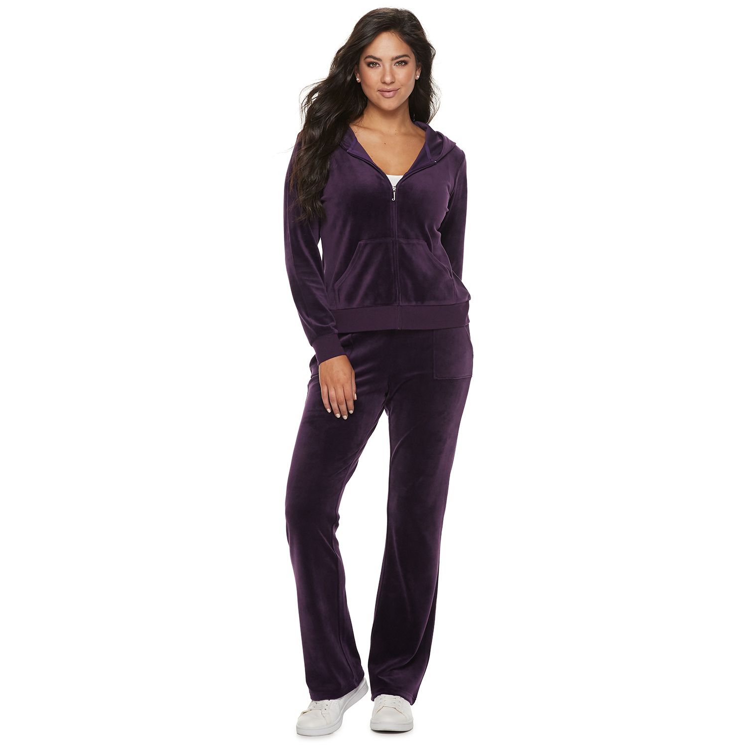 women's velour jacket and pants