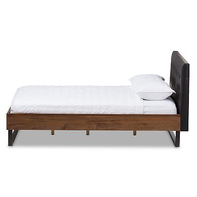 Baxton Studio Mitchell Industrial Platform Bed