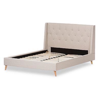 Baxton Studio Adelaide Tufted Platform Bed