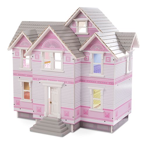 classic wooden dollhouse