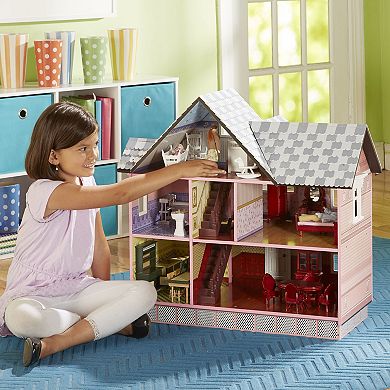 Melissa & Doug Classic Heirloom Victorian Wooden Dollhouse