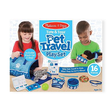 Melissa & Doug Tote & Tour Pet Travel Play Set