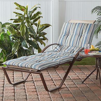 Greendale Home Fashions Four-Section Indoor Outdoor Reversible Chaise Lounge Cushion