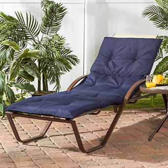 Greendale Home Fashions Four-Section Indoor Outdoor Reversible Chaise Lounge Cushion