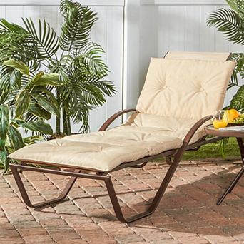 Greendale Home Fashions Four-Section Indoor Outdoor Reversible Chaise Lounge Cushion