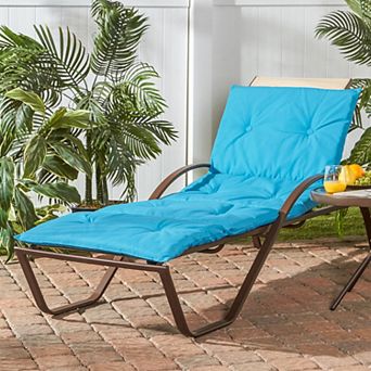 Greendale Home Fashions Four-Section Indoor Outdoor Reversible Chaise Lounge Cushion