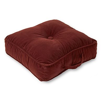 Greendale Home Fashions Plush Indoor Outdoor Reversible Floor Throw Pillow