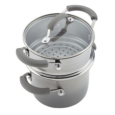Rachael Ray Classic Brights Nonstick Sauce Pot & Steamer Insert Set