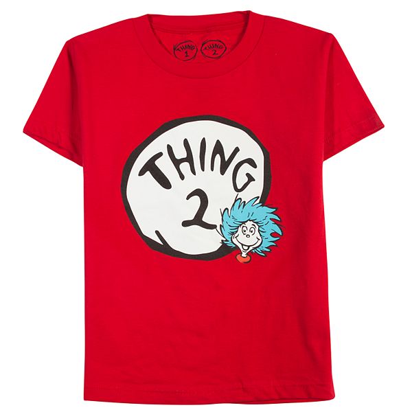 Boys 8 20 Girls 7 16 Dad Me Dr Seuss Thing 2 Graphic Tee - details about roblox fgteev childrens suit short sleeved t shirt two piece childrens casual