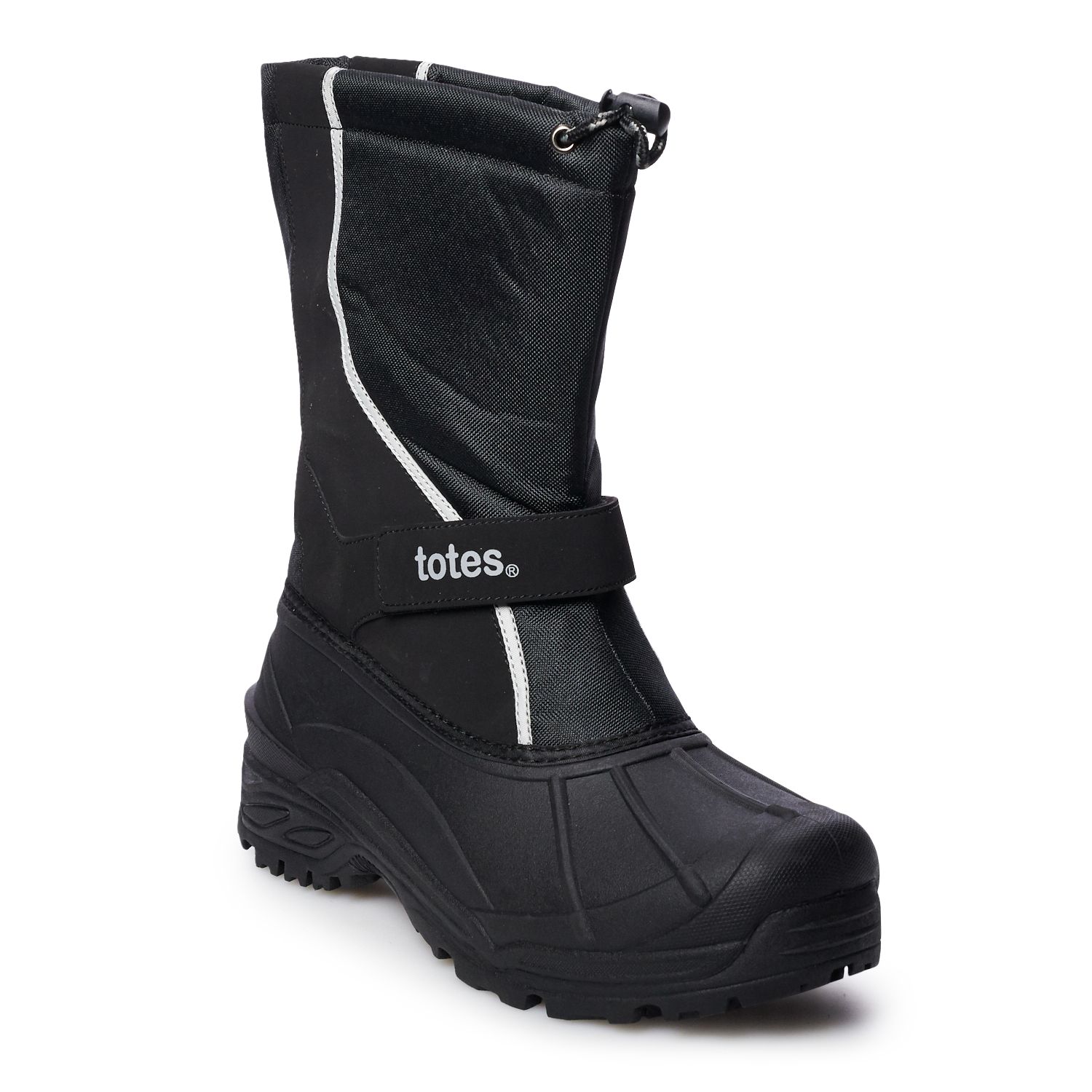 totes surface men's water resistant winter duck boots