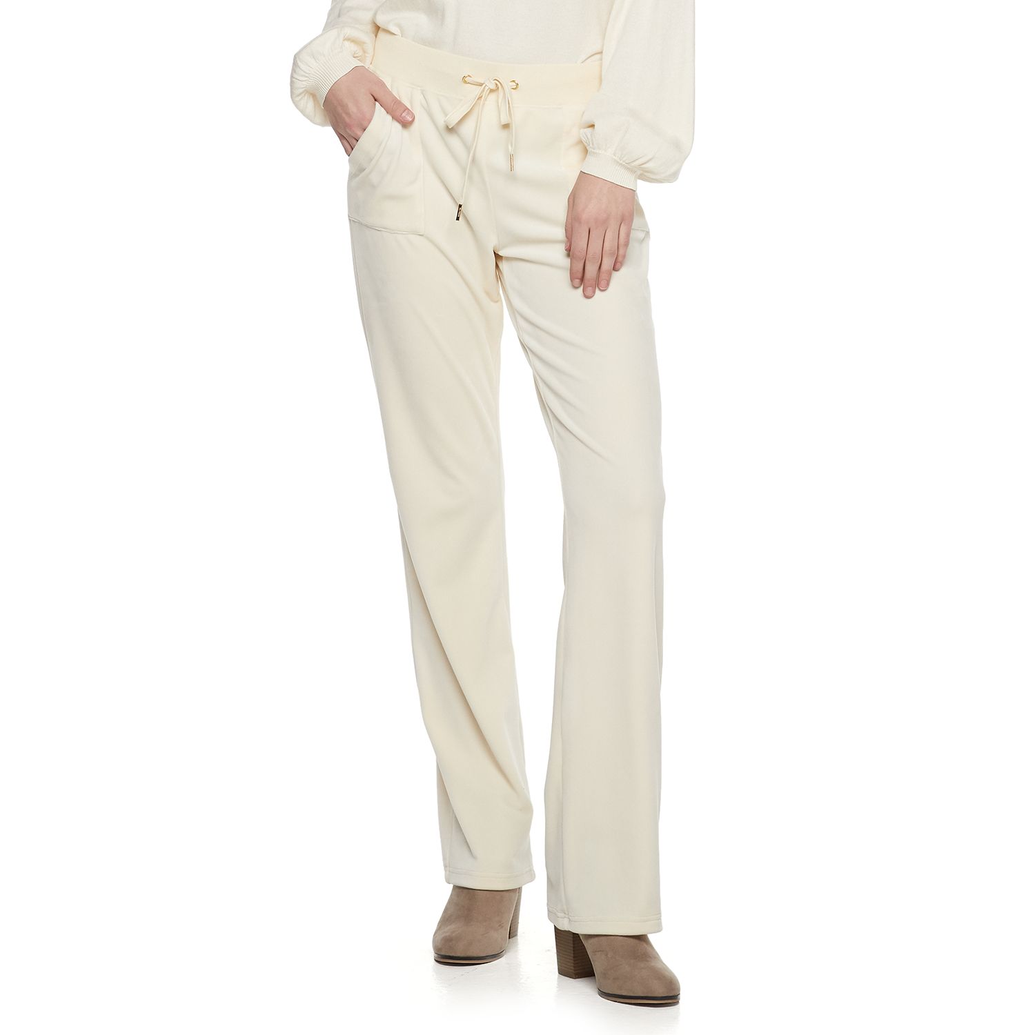women's juicy couture velour midrise bootcut pants