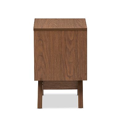 Baxton Studio Hildon 2-Drawer Nightstand