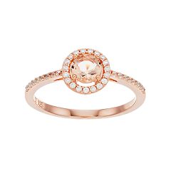 14k Rose Gold Ribbon Ring with Cubic Zirconia Size 5.25 – JT