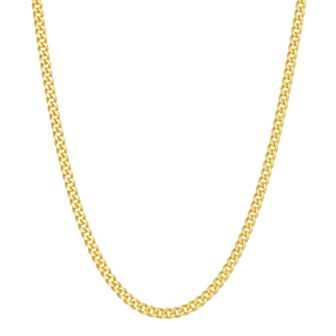 Jordan Blue 14k Gold Over Silver Curb Chain Necklace