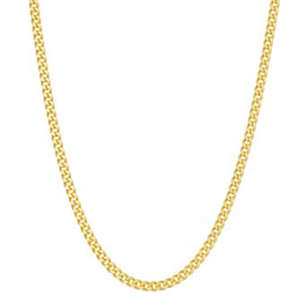 Jordan Blue 14k Gold Over Silver Curb Chain Necklace