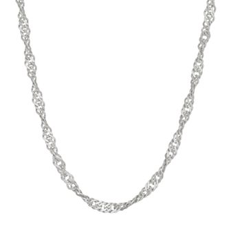 Jordan Blue Sterling Silver Disco Chain Necklace