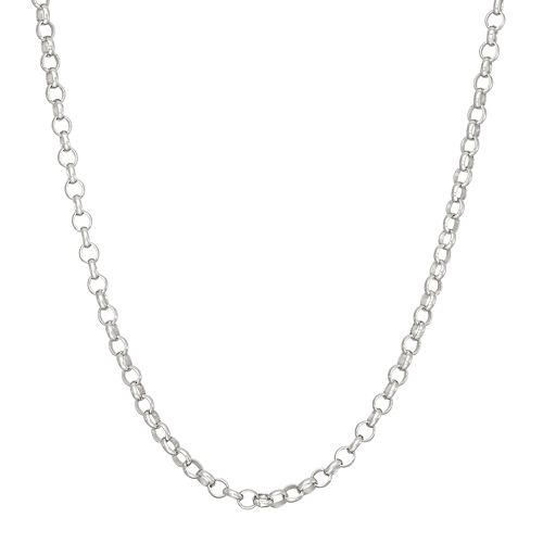 Sterling Silver Rolo Chain Necklace