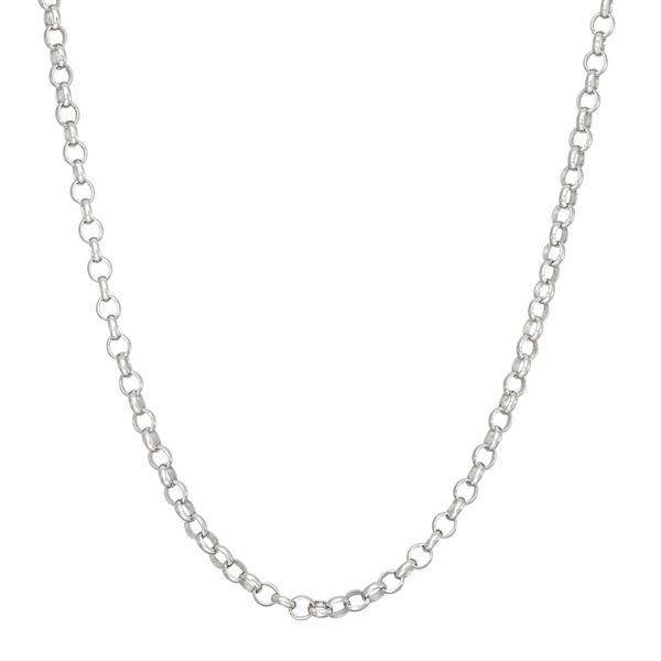 Jordan Blue Sterling Silver Rolo Chain Necklace