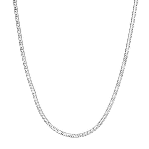 925 Sterling Silver Chain Necklace Round Snake Chain Super Thin & Strong Fit Most Pendants with Box