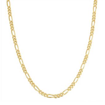 Jordan Blue Men's Sterling Silver Figaro Chain Necklace