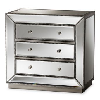 Baxton Studio Edeline Mirrored Dresser