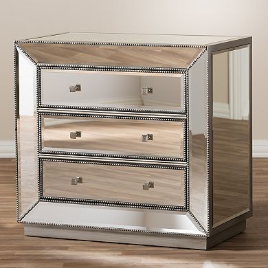 Baxton Studio Edeline Mirrored Dresser