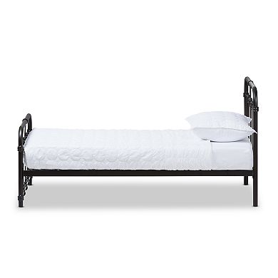 Baxton Studio Mandy Industrial Platform Twin Bed